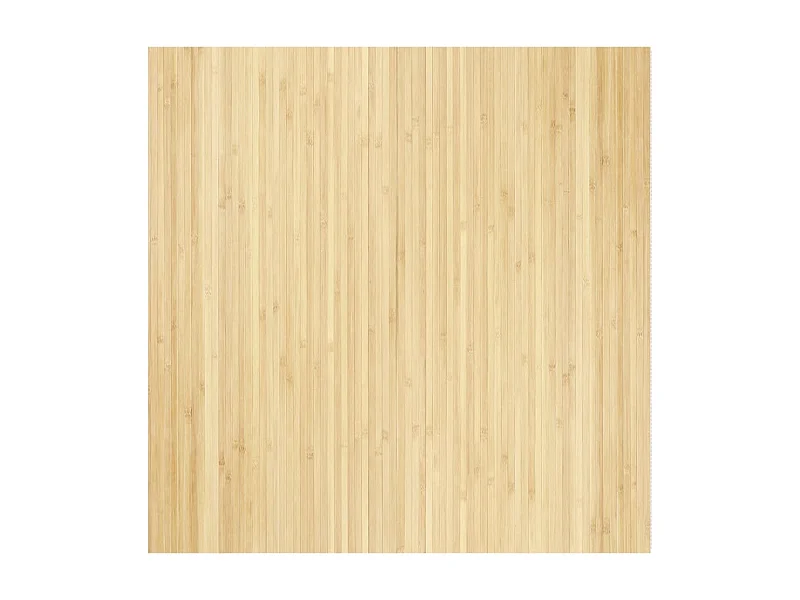 Tapis rectangulaire naturel clair 100x100 bambou