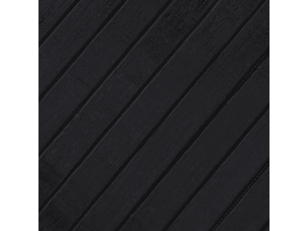 Tapis rectangulaire noir 100x300 bambou