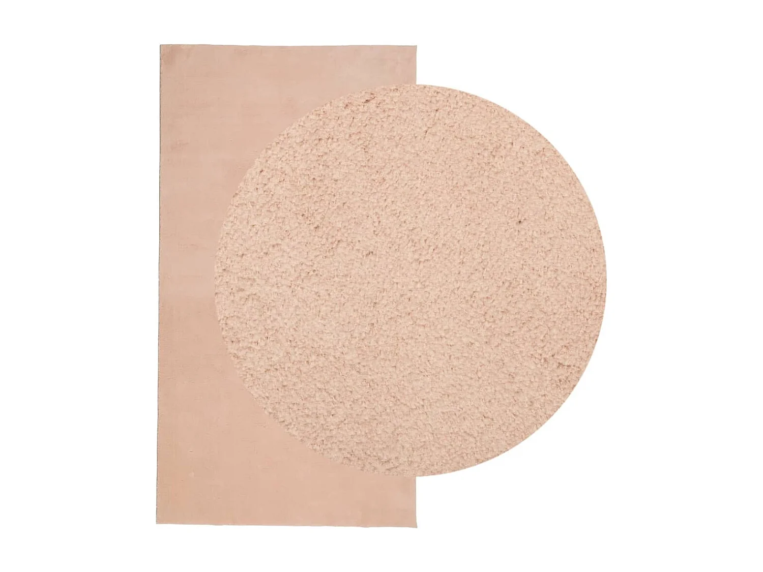 Vloerkleed HUARTE laagpolig zacht wasbaar 80x150 cm roze