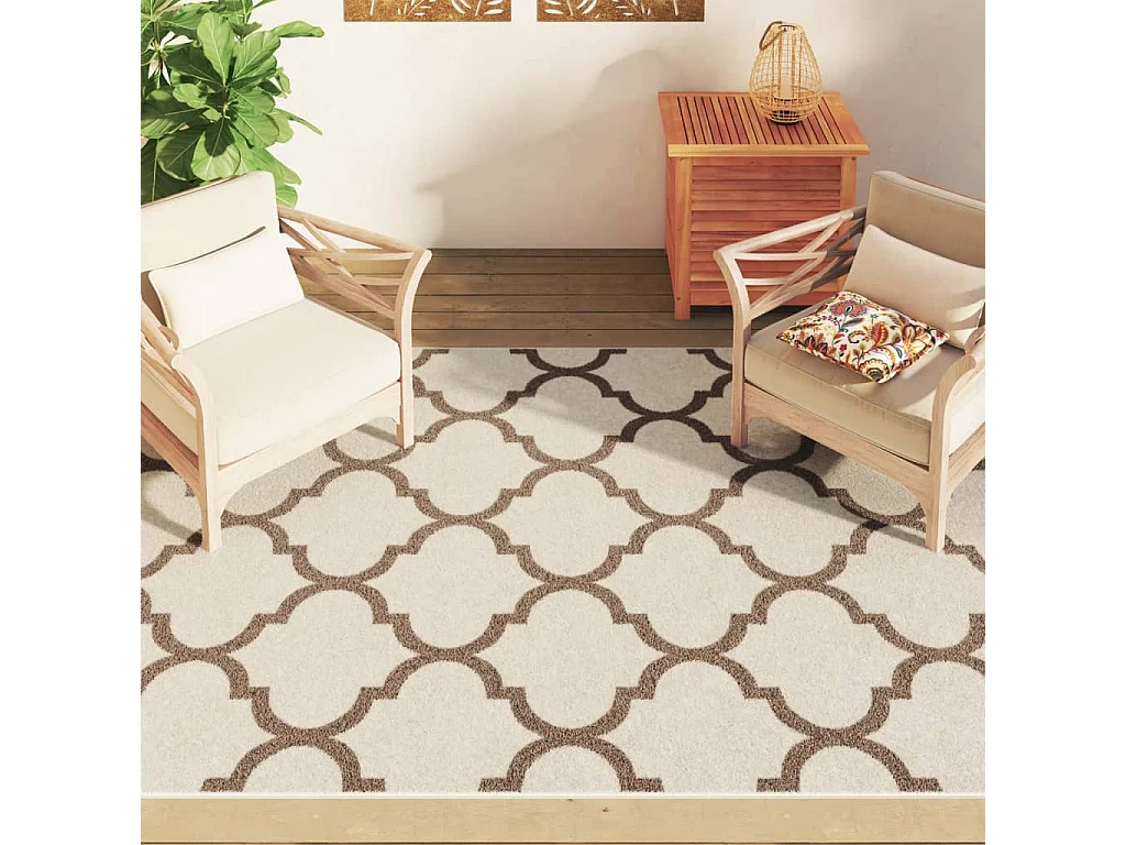 Tapis intérieur extérieur à poils courts 160x230 antidérapant