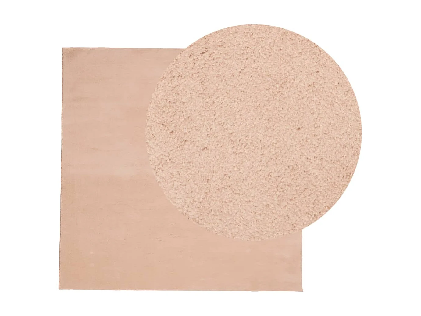 Tapis HUARTE à poils courts doux lavable rouge clair 200x200