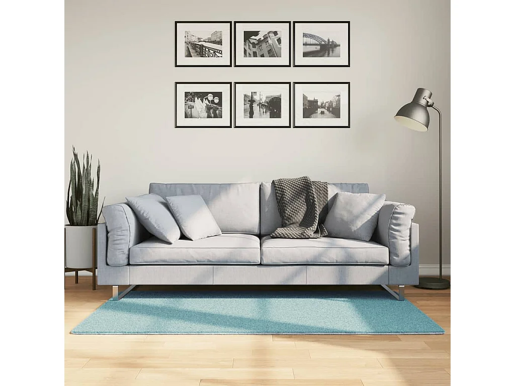 Tapis OVIEDO à poils courts vert 80x150