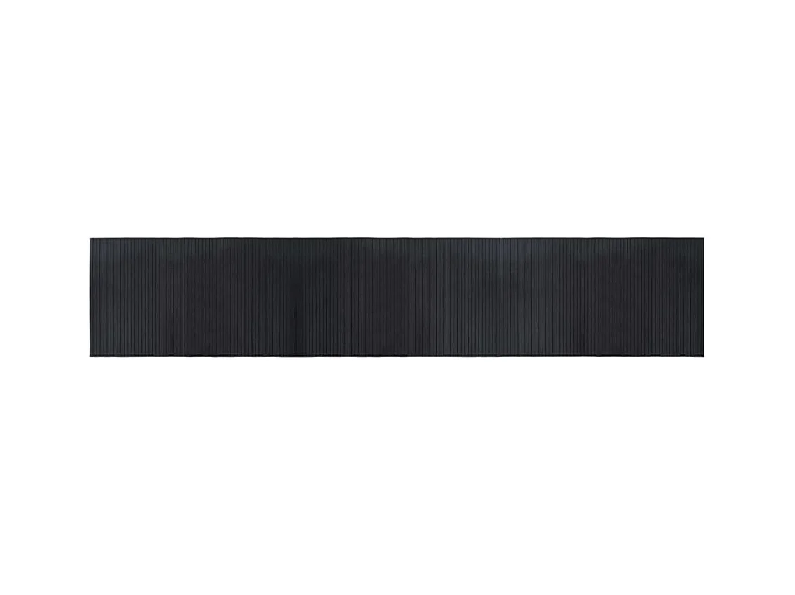 Tapis rectangulaire noir 60x300 bambou