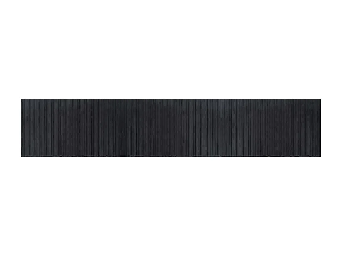 Tapis rectangulaire noir 60x300 bambou