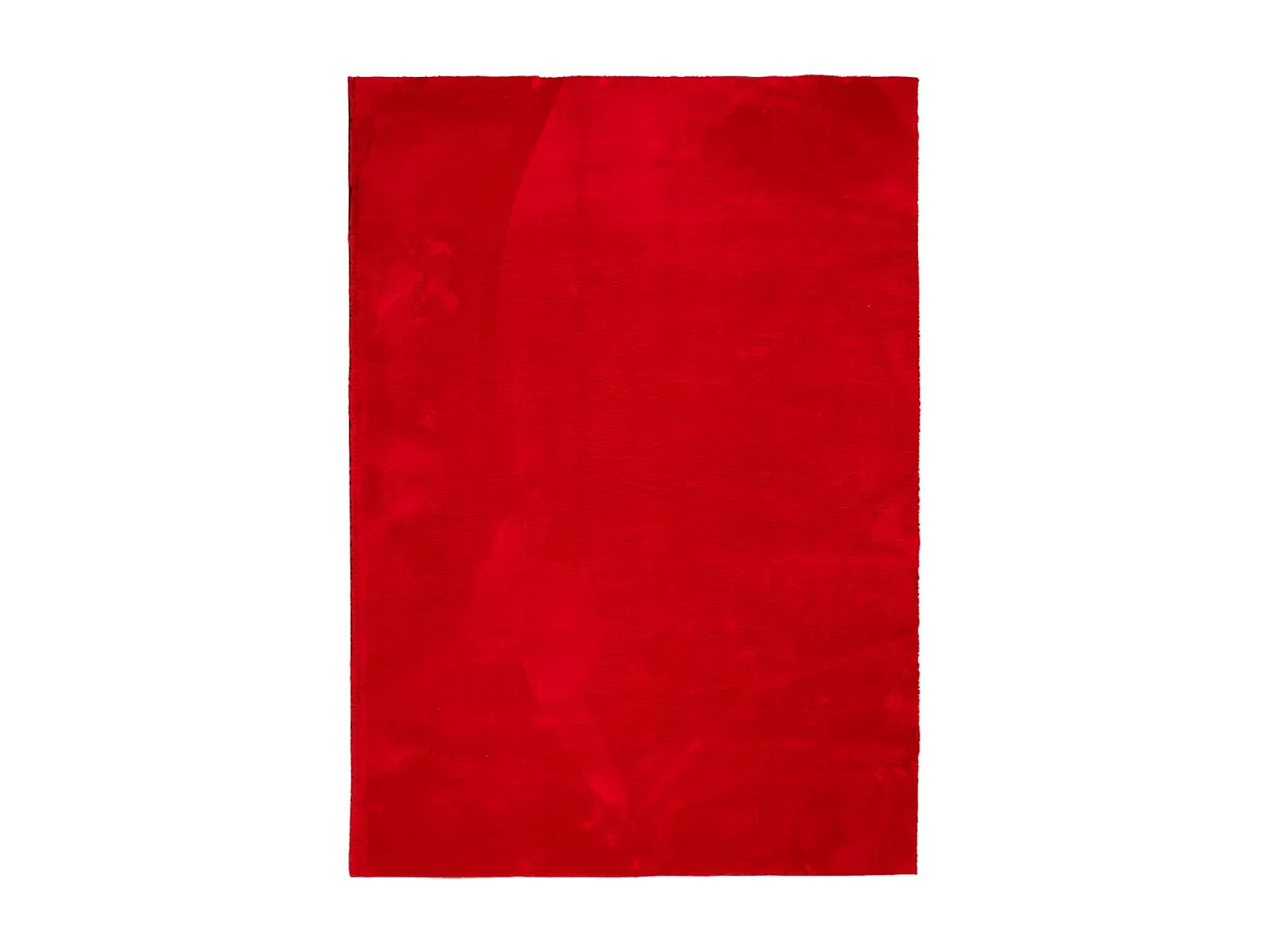 Tapis HUARTE à poils courts doux et lavable rouge 200x280