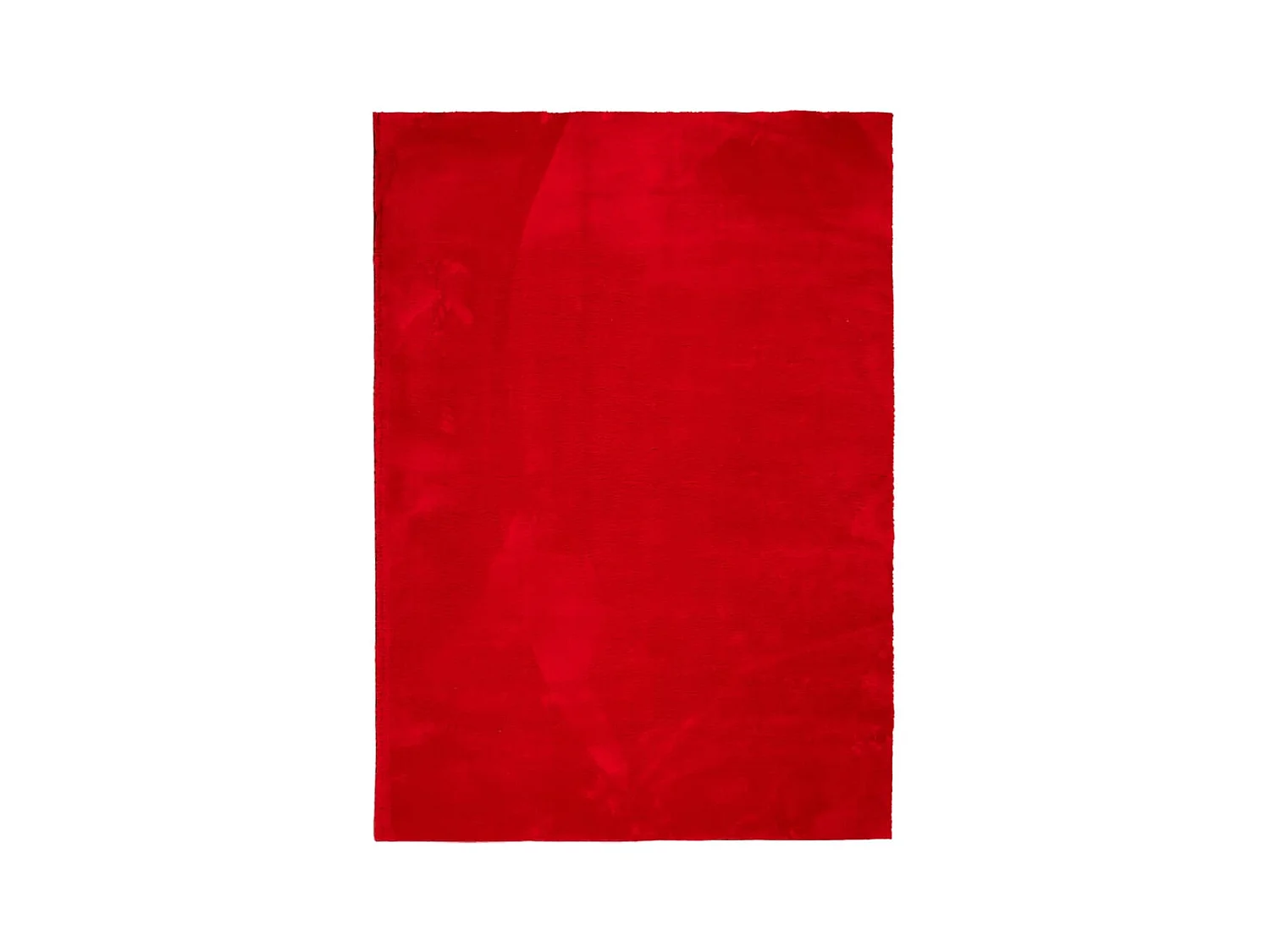 Tapis HUARTE à poils courts doux et lavable rouge 200x280