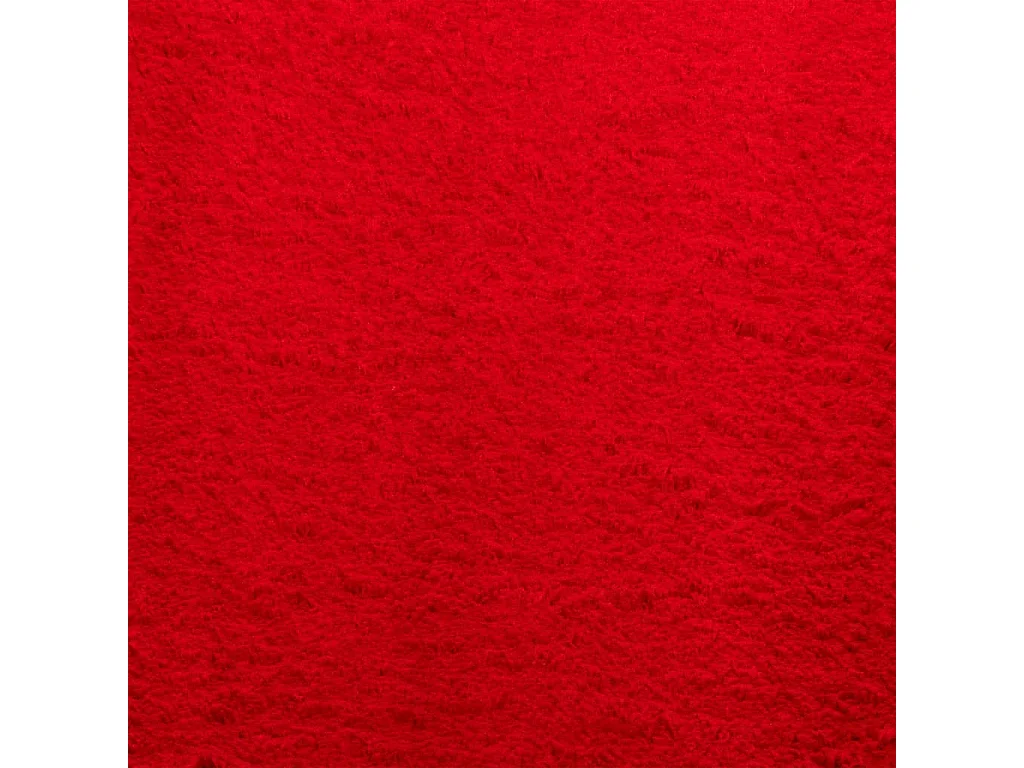Tapis HUARTE à poils courts doux et lavable rouge 200x280