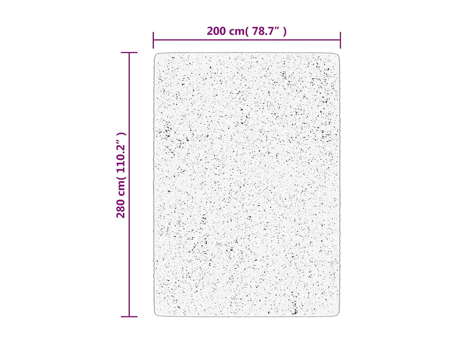 Tapis HUARTE à poils courts doux et lavable rouge 200x280