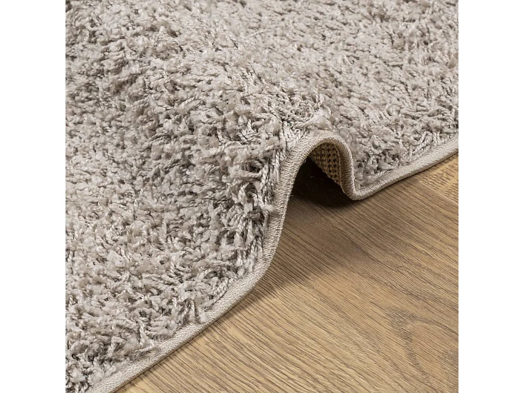 Tapis shaggy à poils longs moderne beige 120x170