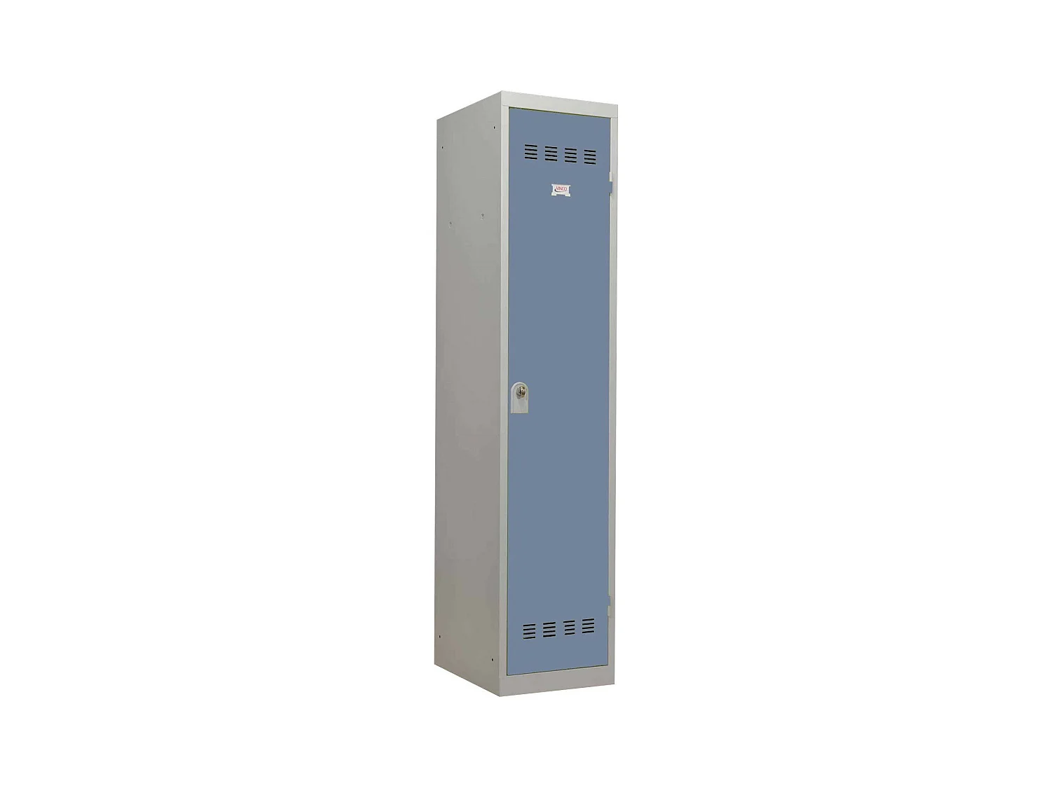 Vestiaire industriel métal bleu 1 porte L31xH185xP51