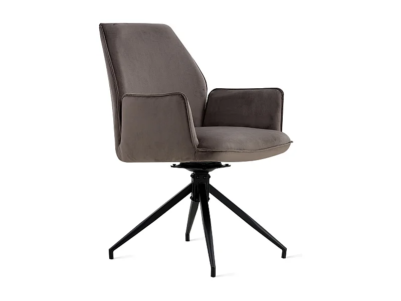 2x Collectables Jill Eetkamerstoel - Velvet Antraciet (Set van 2)