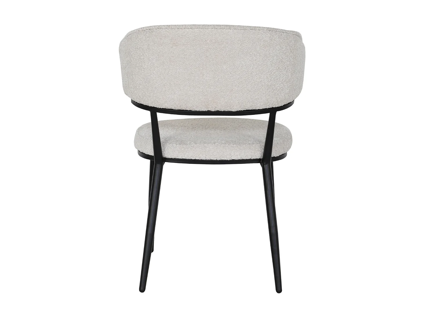 2x Eetkamerstoel Sander - Teddy Grijs (Set van 2)