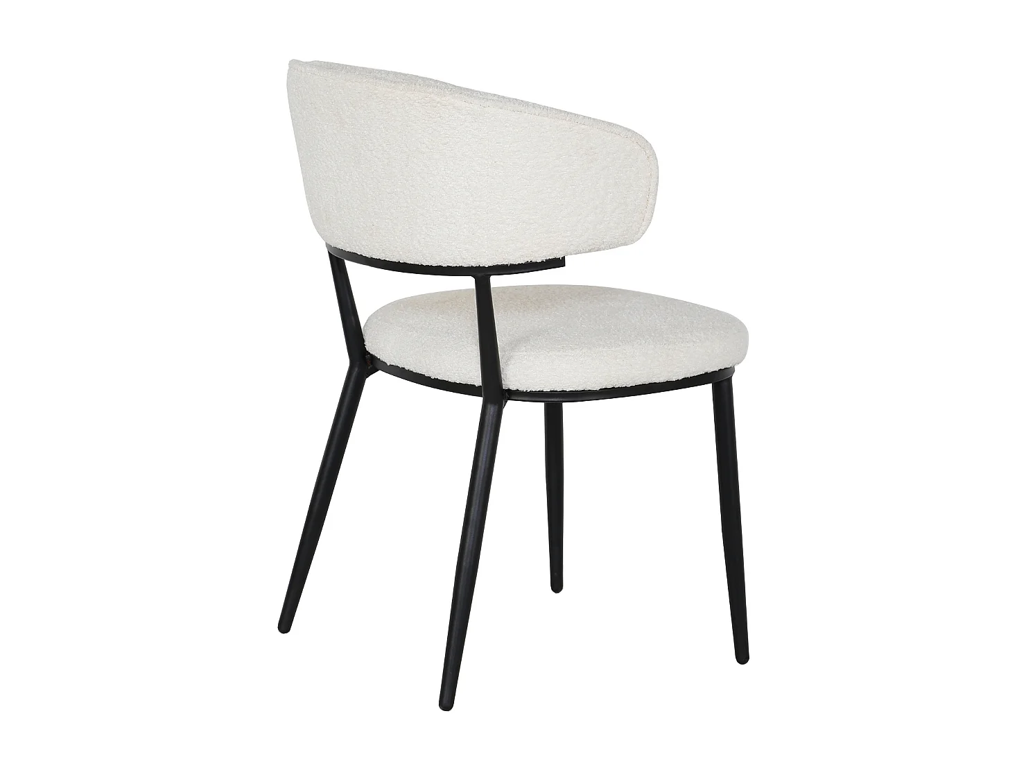 2x Eetkamerstoel Sander - Teddy Crème (Set van 2)