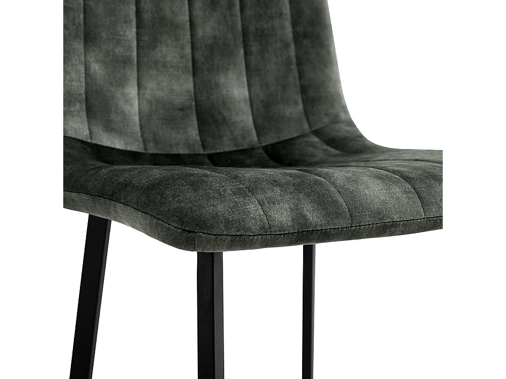 2x Eetkamerstoel Minsk - Fluweel - Groen