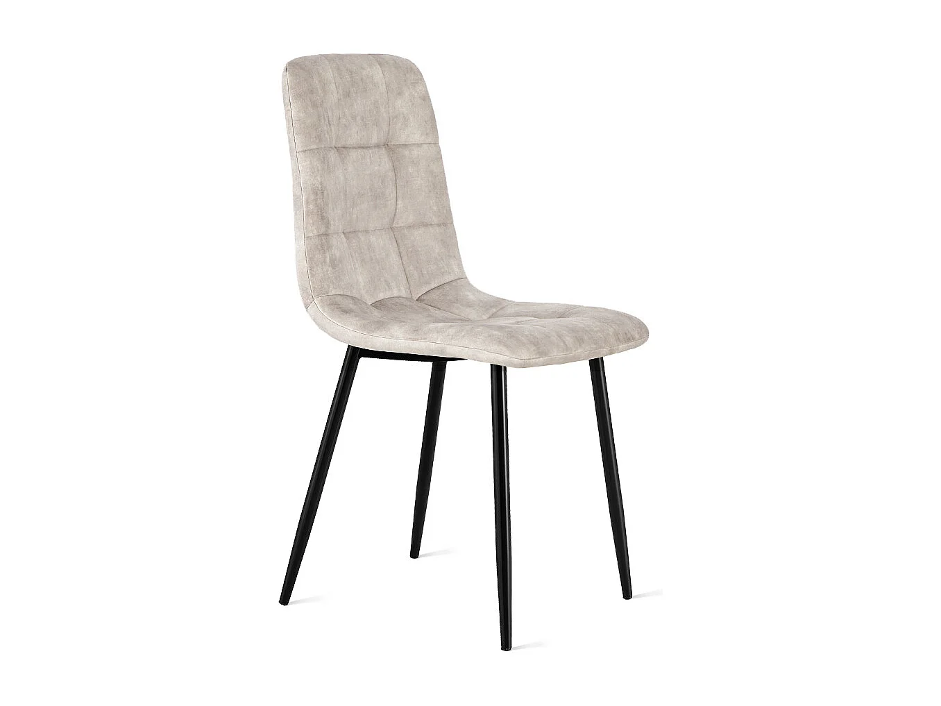 2x Eetkamerstoel Yerevan - Fluweel - Taupe