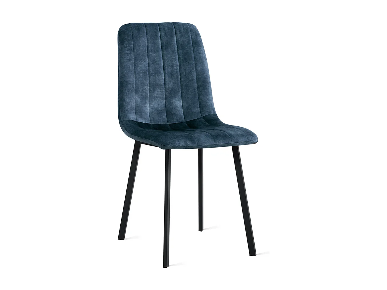 2x Eetkamerstoel Minsk - Fluweel - Petrol