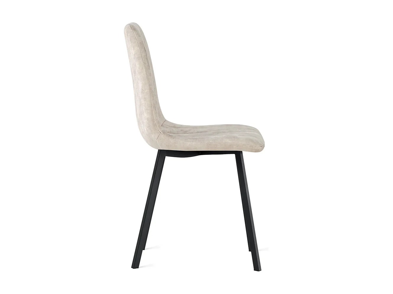 2x Eetkamerstoel Minsk - Fluweel - Taupe