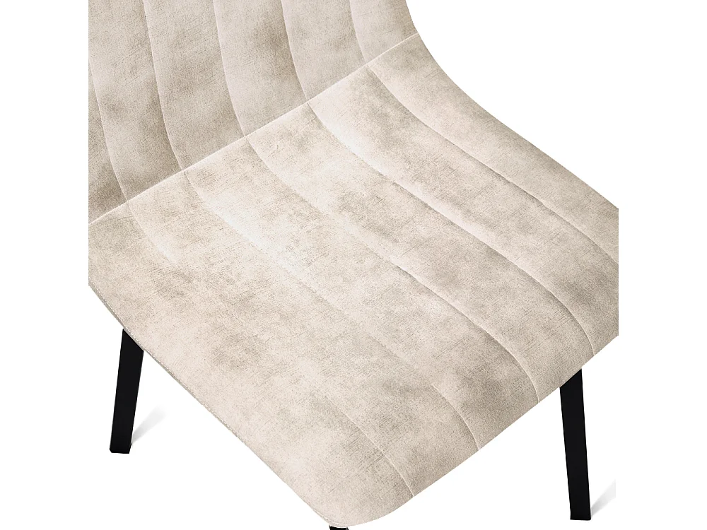 2x Eetkamerstoel Minsk - Fluweel - Taupe