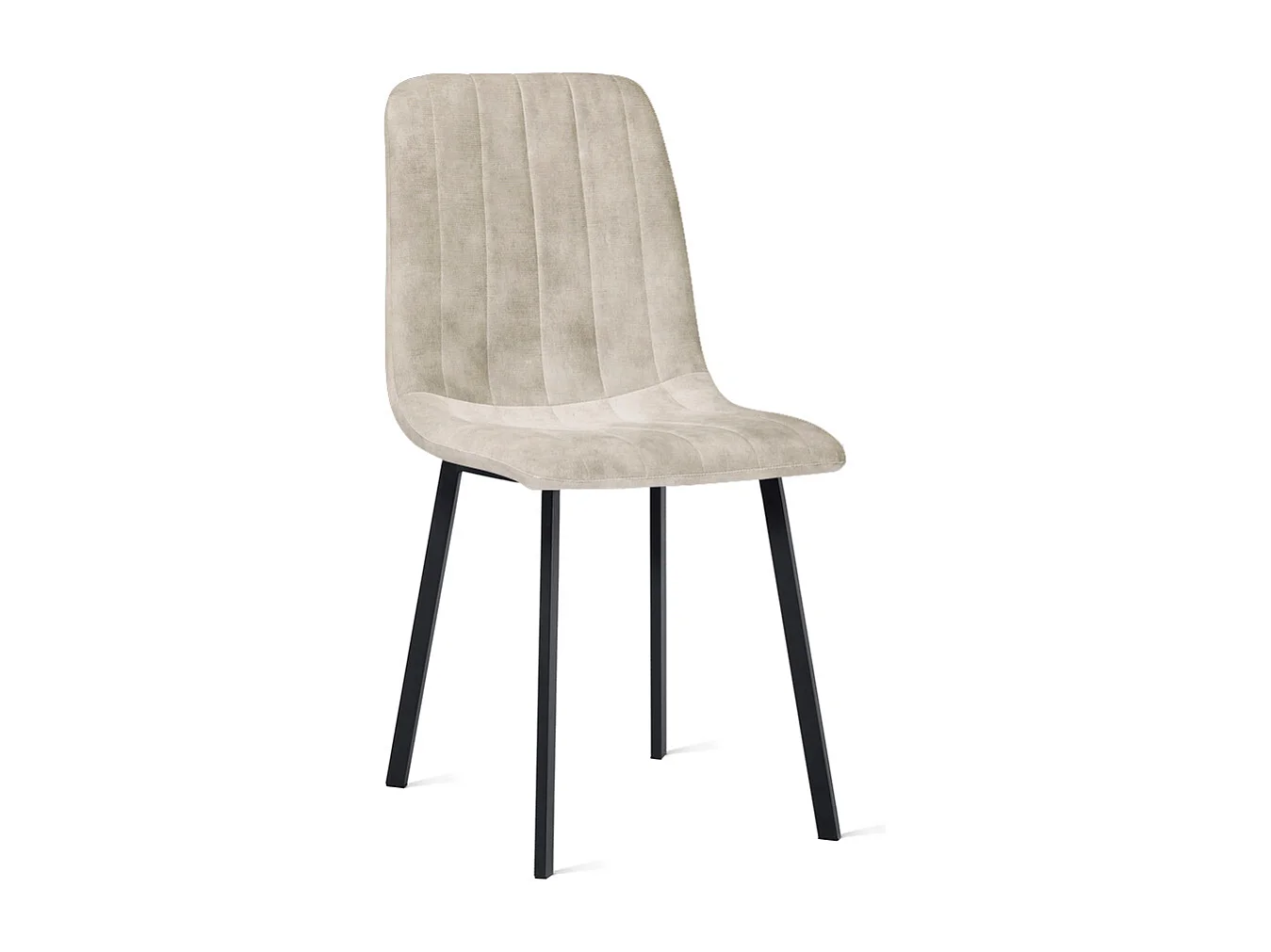 2x Eetkamerstoel Minsk - Fluweel - Taupe