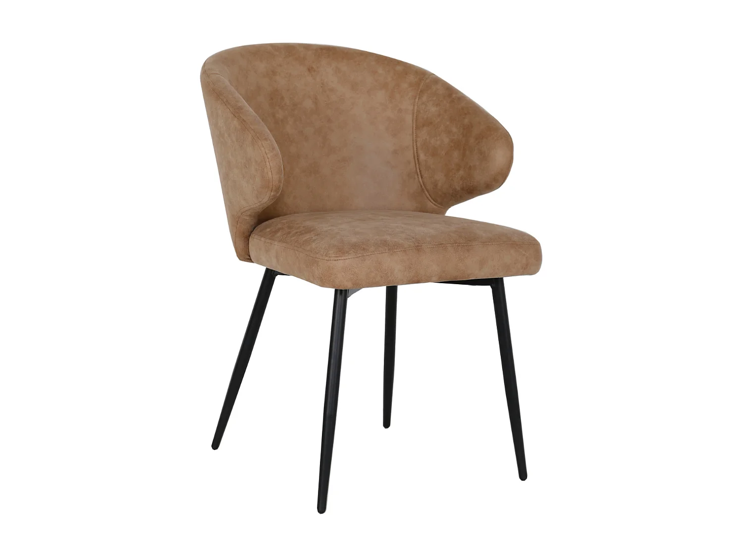 2x Eetkamerstoel Pete - Microleder Clay (Set van 2)