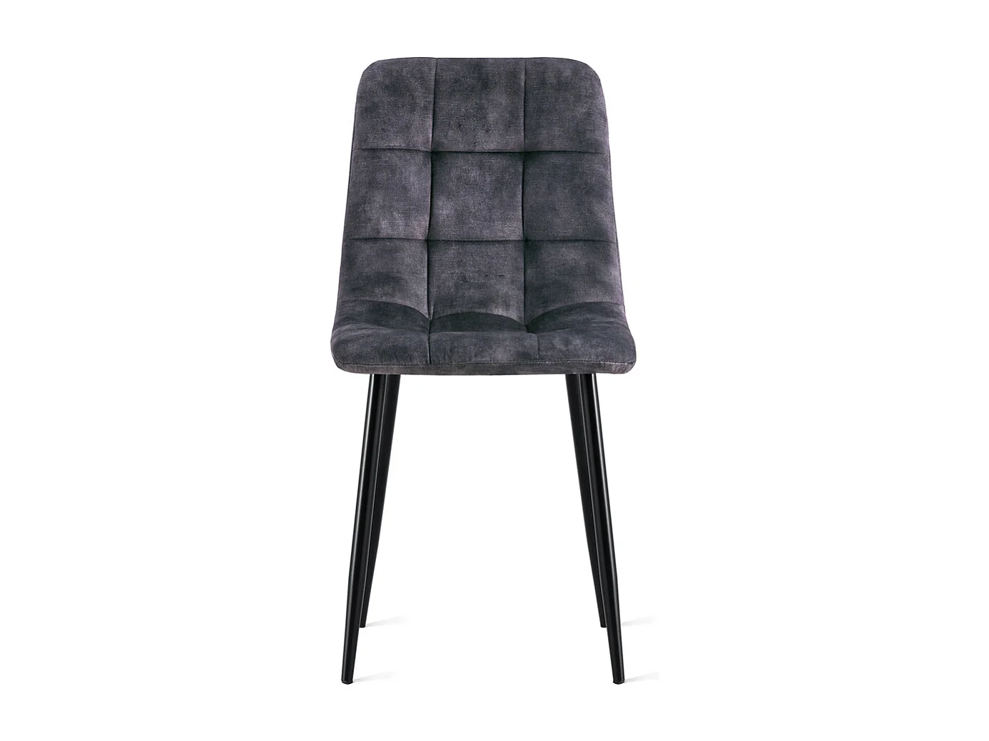 2x Eetkamerstoel Yerevan - Fluweel - Antraciet