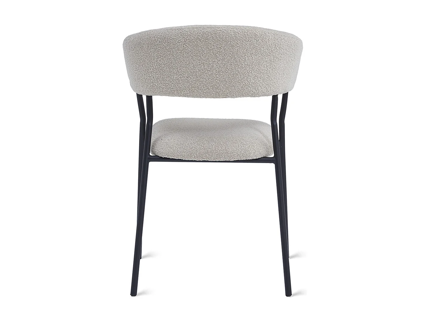 2x Eetkamerstoel Ava - Bouclé Taupe (Set van 2)