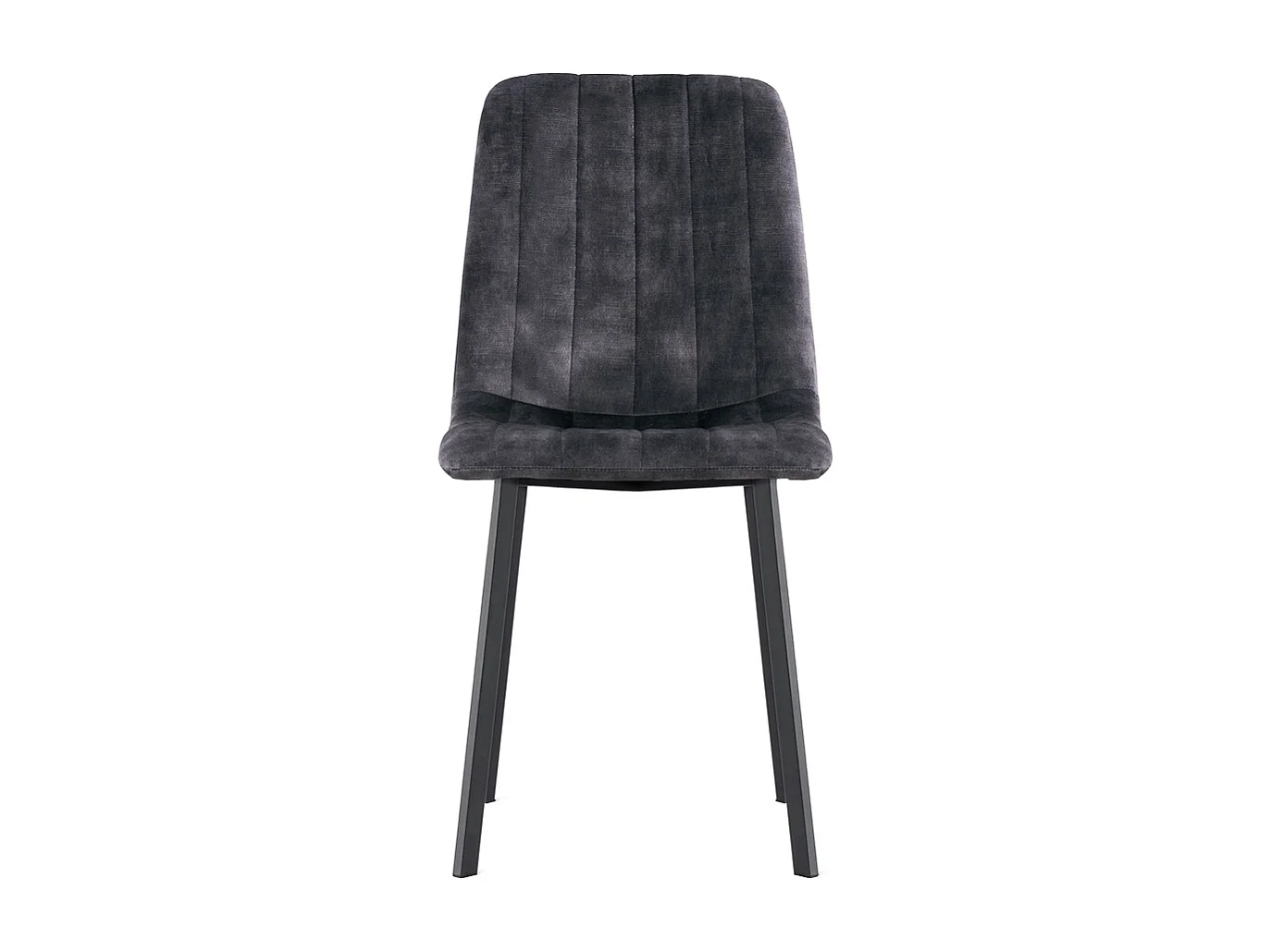 2x Eetkamerstoel Minsk - Fluweel - Antraciet