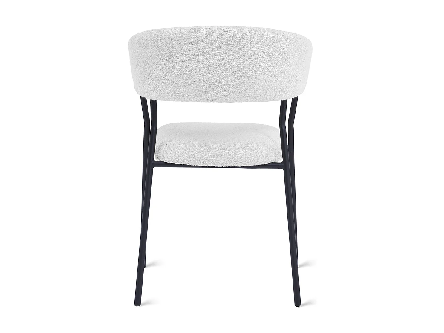 2x Eetkamerstoel Ava - Bouclé Ivoor (Set van 2)