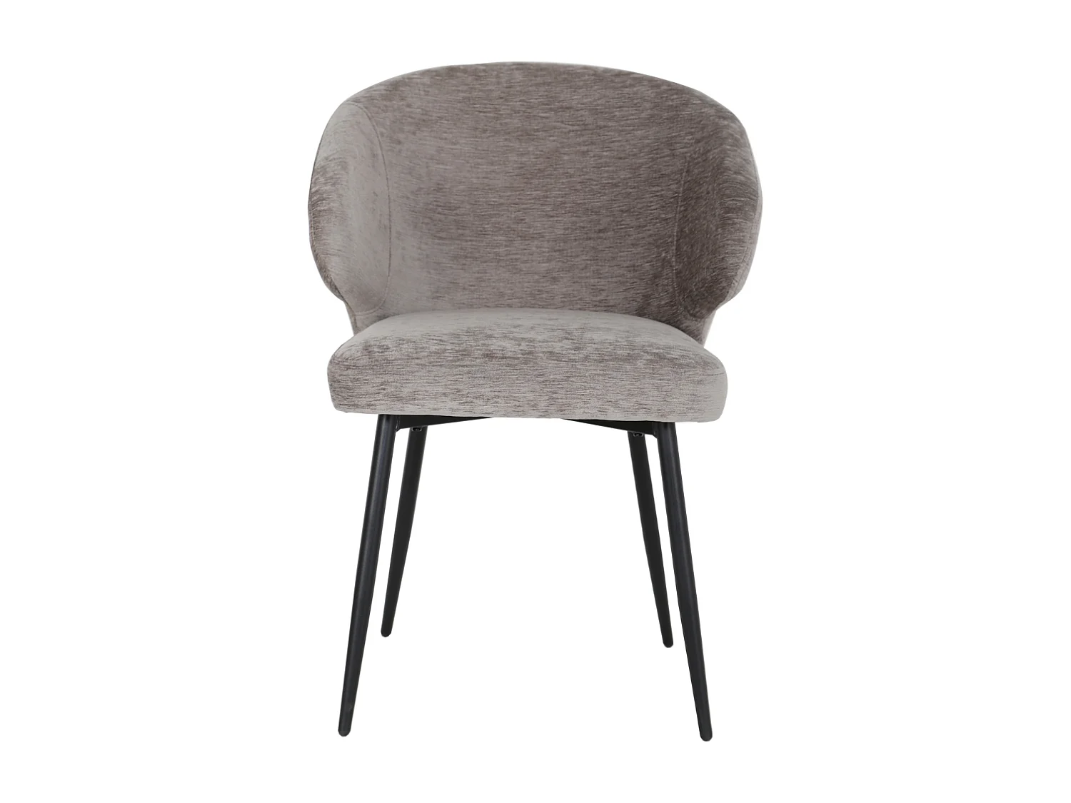 2x Eetkamerstoel Pete - Stof Antraciet (Set van 2)
