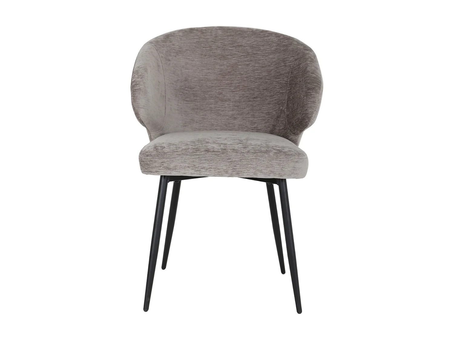 2x Eetkamerstoel Pete - Stof Antraciet (Set van 2)