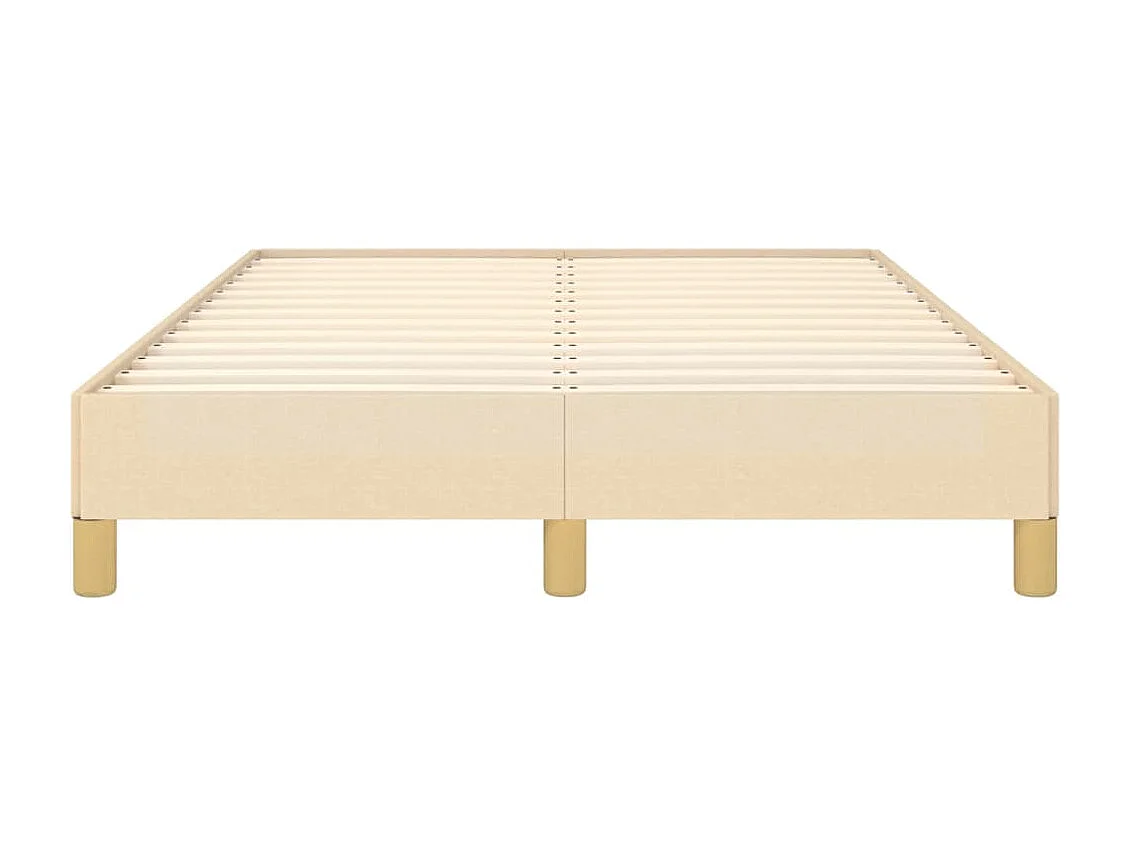 Cadre de lit crème 120x190 tissu