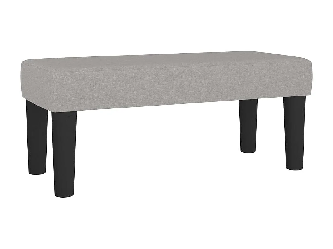 Sommier à lattes de lit et matelas gris clair 120x190 tissu