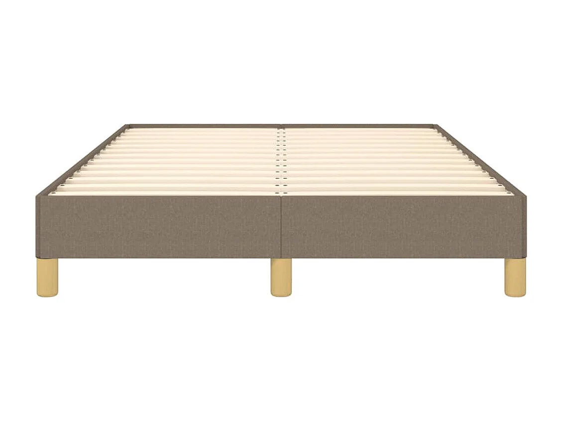 Cadre de lit taupe 120x190 tissu
