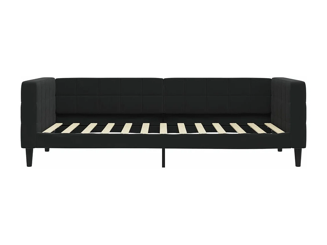 Lit de repos noir 90x200 velours