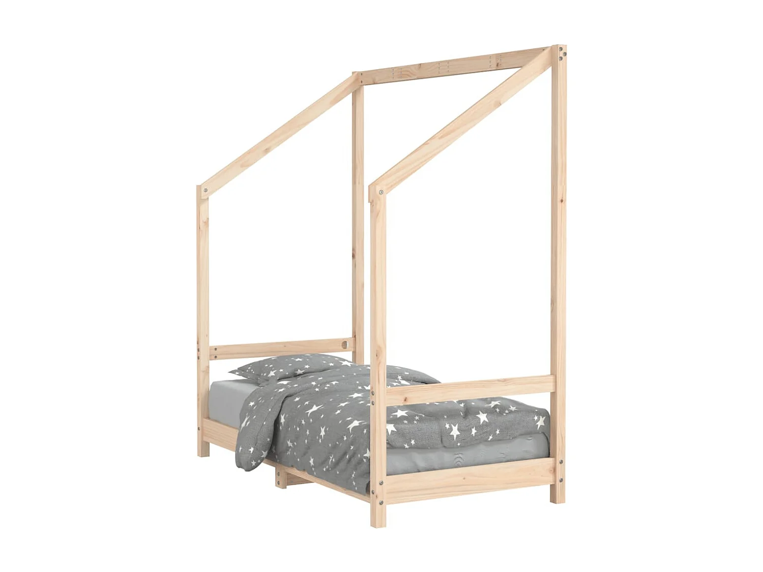Cadre de lit pour enfant 70x140 bois de pin massif
