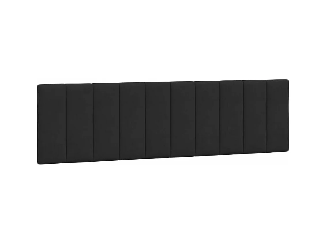 Cadre de lit avec lumières LED noir 180x200 velours
