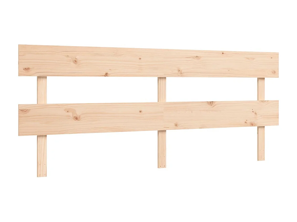 Cadre de lit avec tête de lit 200x200 bois massif