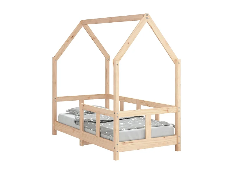 Cadre de lit pour enfant 70x140 bois de pin massif