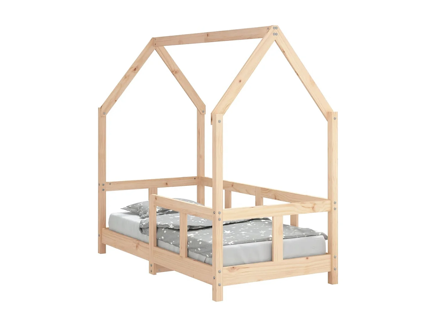 Cadre de lit pour enfant 70x140 bois de pin massif
