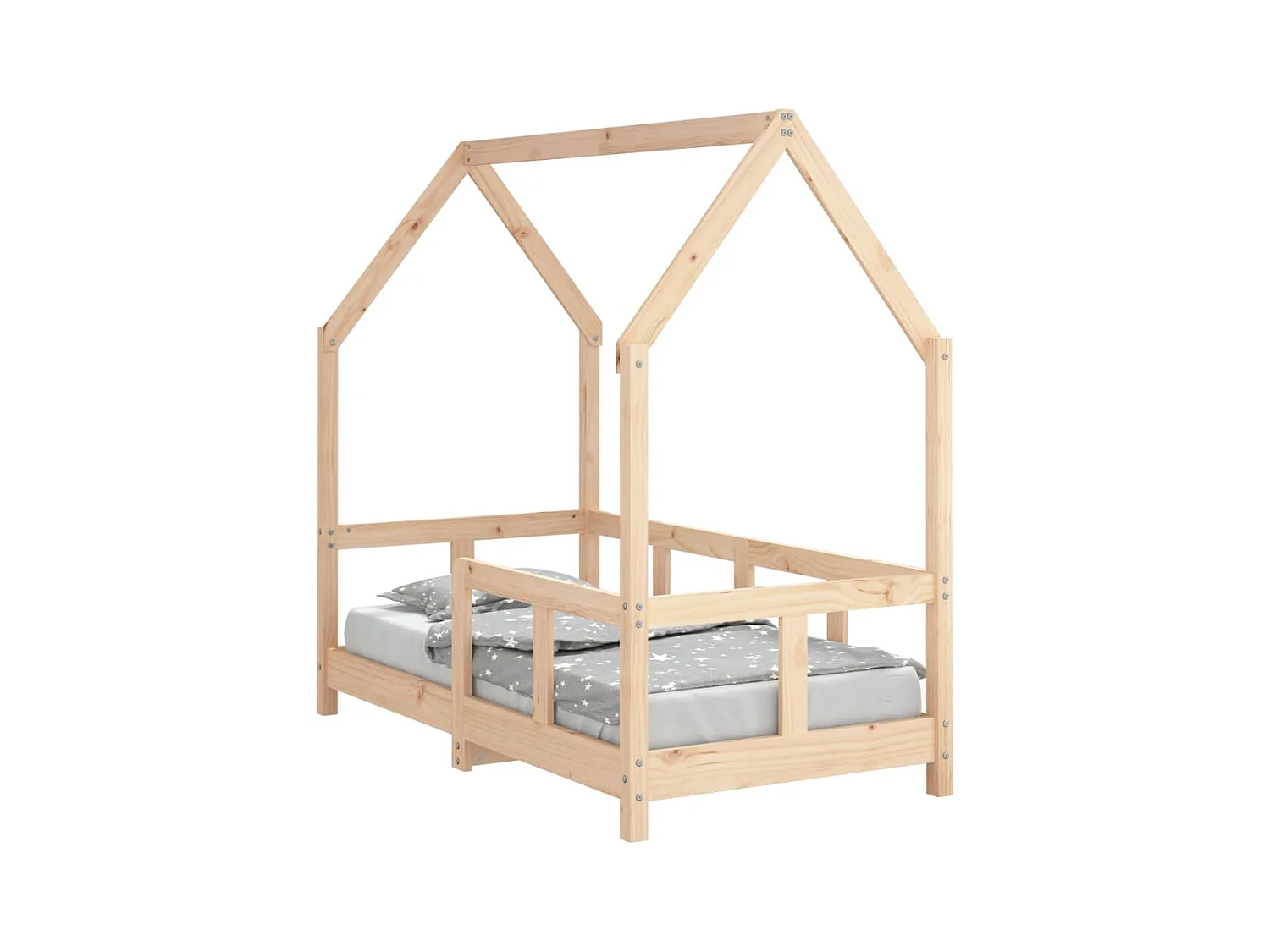 Cadre de lit pour enfant 70x140 bois de pin massif