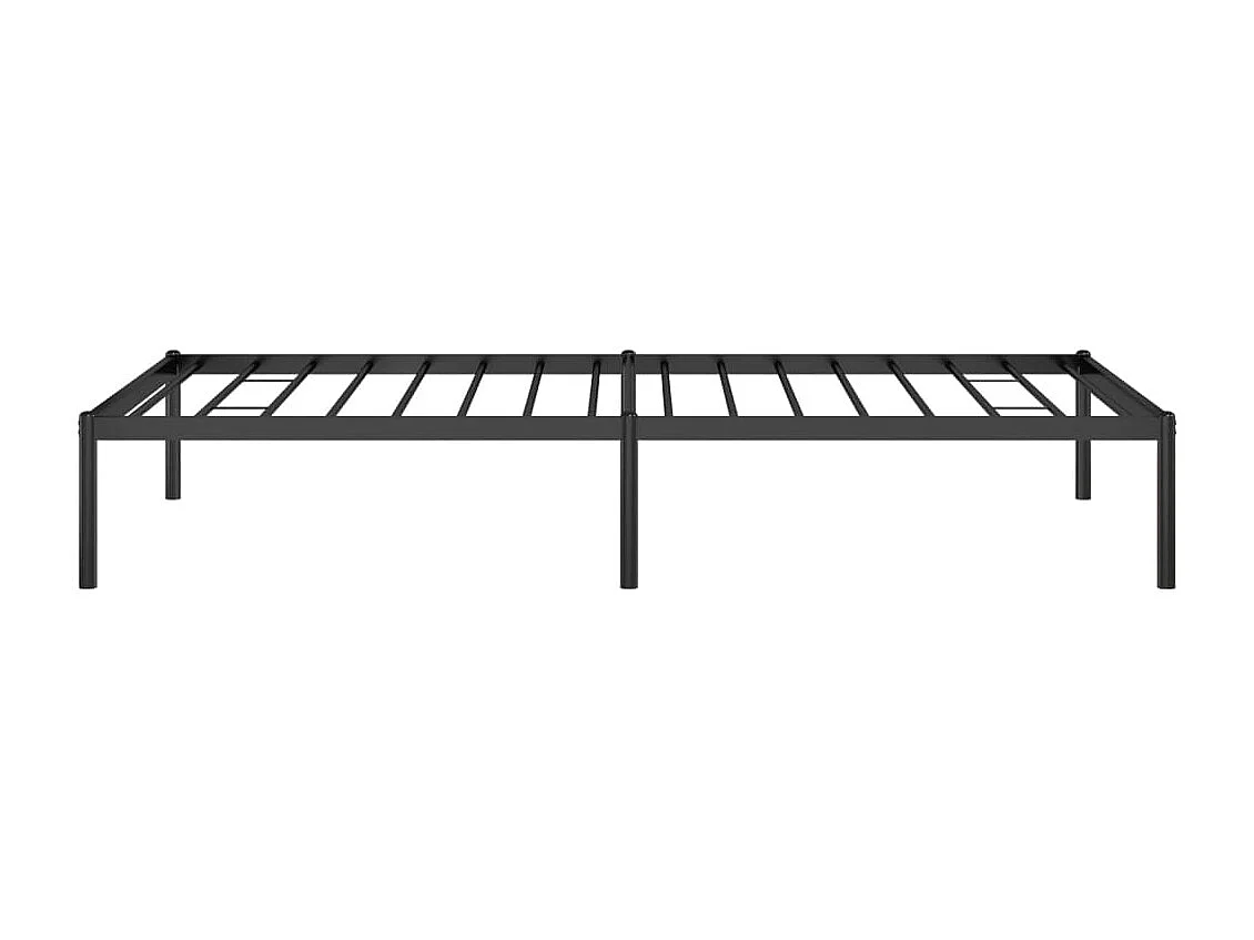 Cadre de lit métal noir 90x190