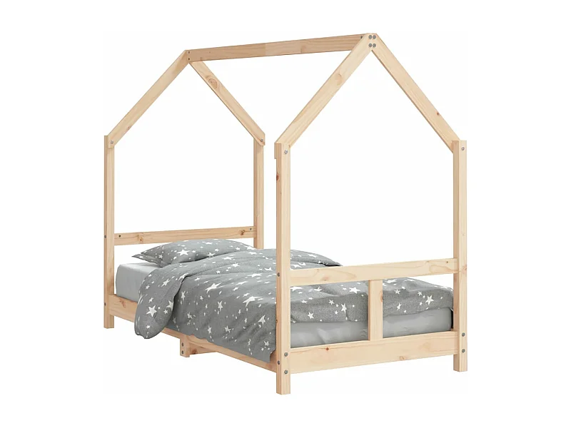 Cadre de lit pour enfant 80x160 bois de pin massif