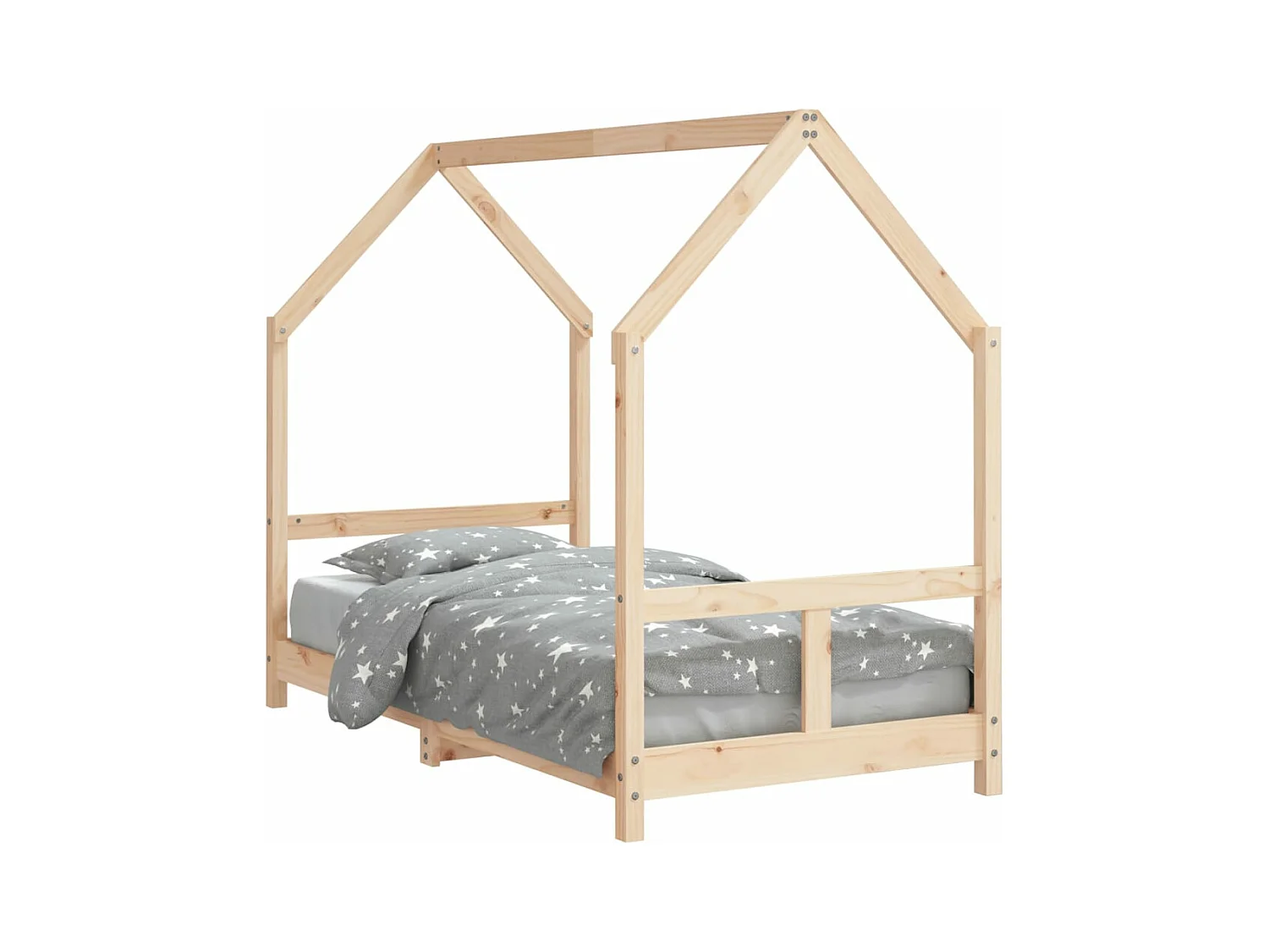 Cadre de lit pour enfant 80x160 bois de pin massif