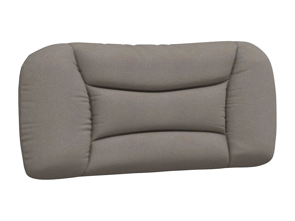 Cadre de lit avec tête de lit Taupe 80x200 Tissu