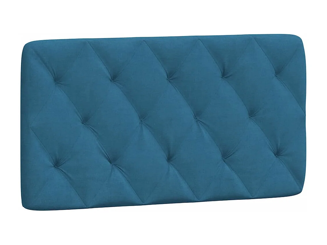 Lit avec matelas bleu 100x200 velours