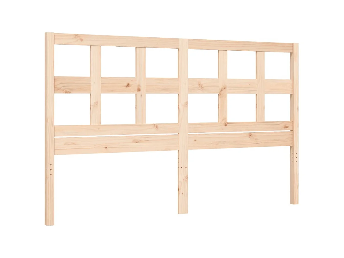Cadre de lit avec tête de lit 160x200 bois massif
