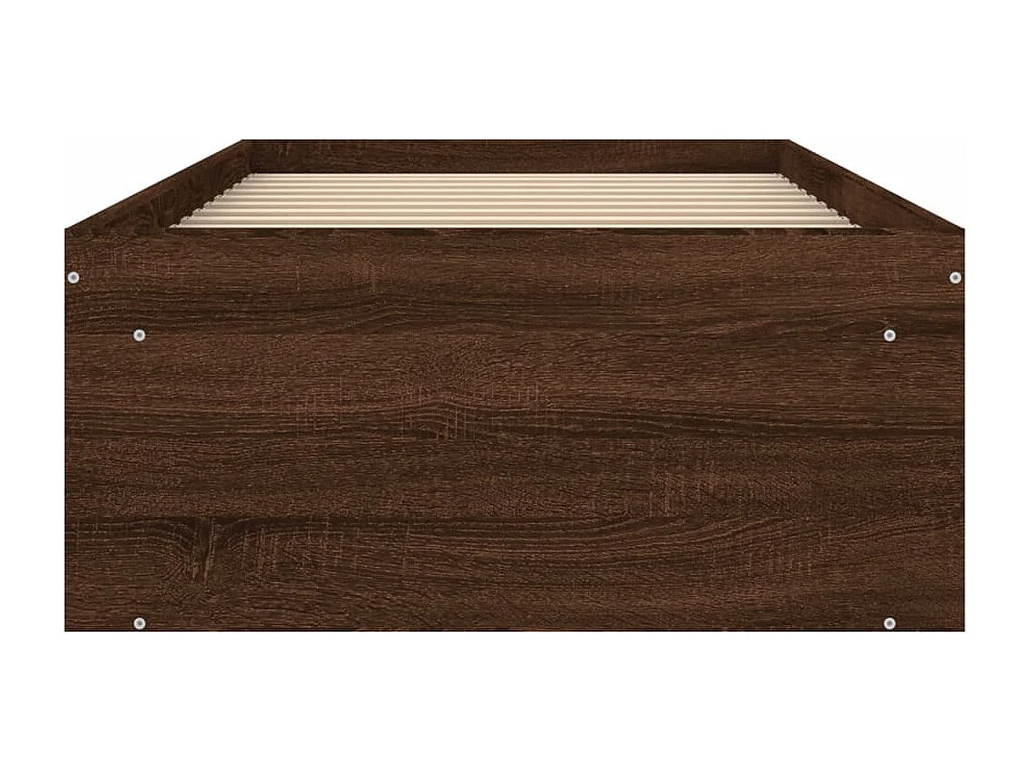 Cadre de lit chêne marron 75x190 petit simple