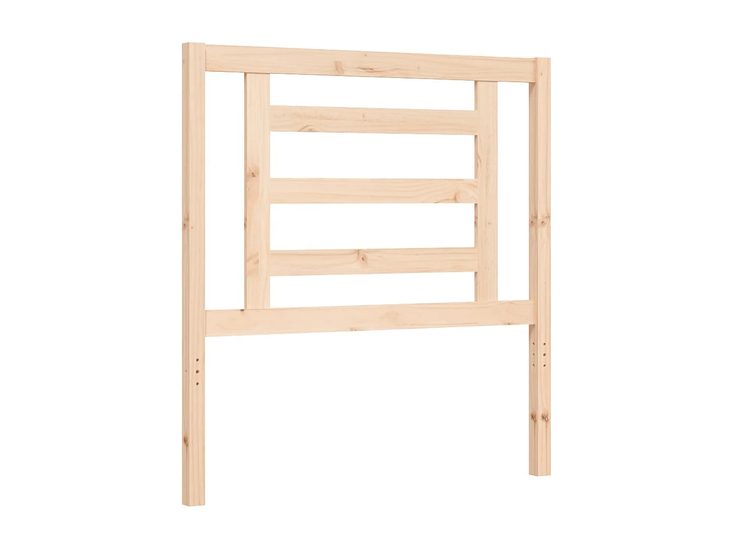 Cadre de lit avec tête de lit simple bois massif