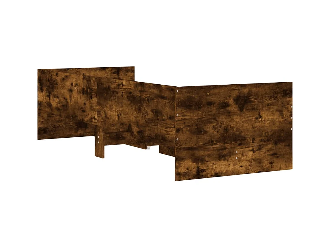 Bedframe met lades gerookt eikenkleurig 75x190 cm Small Single