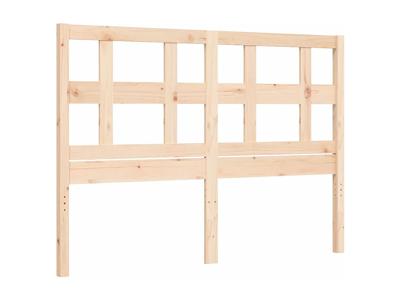 Cadre de lit avec tête de lit petit double bois massif